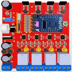 ساخت کلید لمسی و کنترل هوشمند 4 کانال WiFi  به همراه ریموت کنترل بدون نیاز به برنامه نویسی